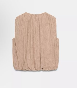 Blusa Lino Verano Beige/Marrón Nueva