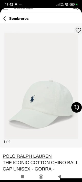 Gorra Polo Ralph Lauren Blanca