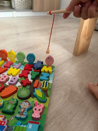 Puzzle Infantil Madera Letras y Números