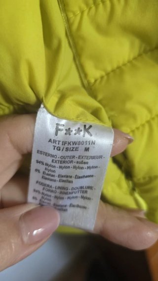 Giubbino piumino Fuuk donna giallo