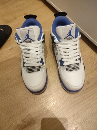 Air Jordan 4 Retro Azul y Blanco