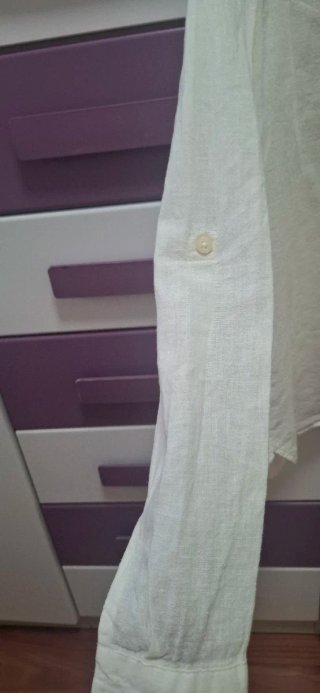 Camisa Springfield Lino Blanca Talla 36
