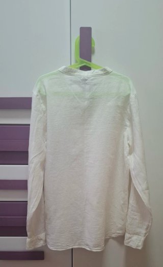 Camisa Springfield Lino Blanca Talla 36