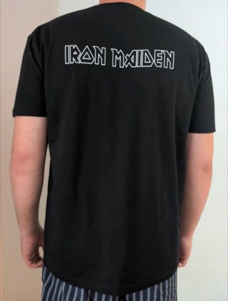 CAMISETA NEGRA - IRON MAIDEN / RUN FOR LIVES - XL