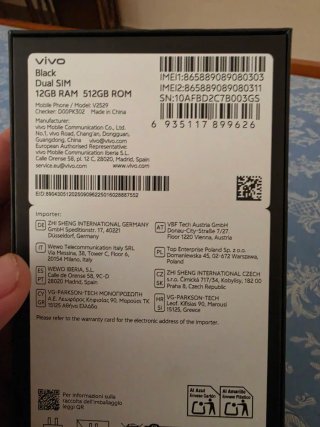 Teléfono Móvil Vivo v60 lite  Negro12+12 de ran 51