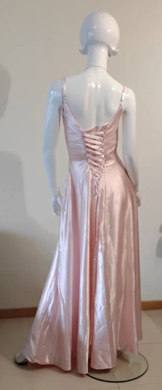 Vestido largo rosa elegante Talla S
