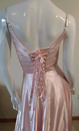 Vestido largo rosa elegante Talla S