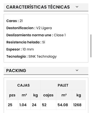 Baldosas hexagonales 22x25cm (5m2)