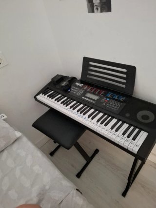 Piano Rockjam RJ761 con soporte y banqueta