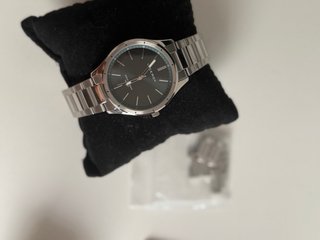 Reloj Viceroy Hombre Esfera Negra y Correa Platead