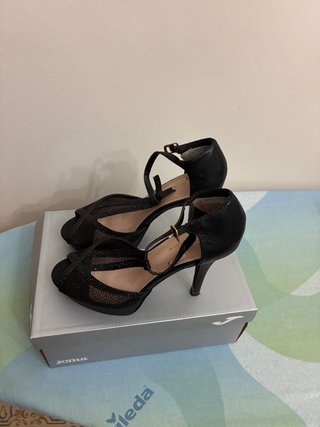 Zapatos Joma Negros Tacón Malla