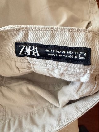 Pantalón cargo gris claro Zara hombre