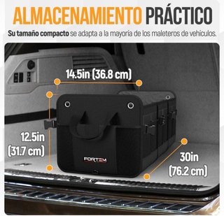 Organizador Maletero FORTEM 90L Negro