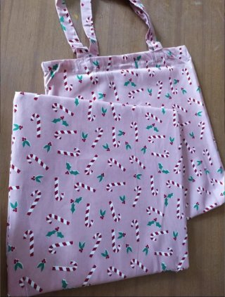 Set nuovo tovaglia antimacchia e borsa Natale