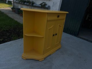Aparador Vintage Restaurado Amarillo Mostaza