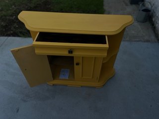 Aparador Vintage Restaurado Amarillo Mostaza