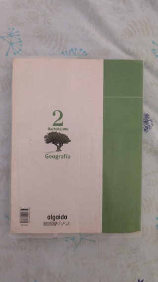 Libro de Geografía, 2 Bachillerato. Algaida.
