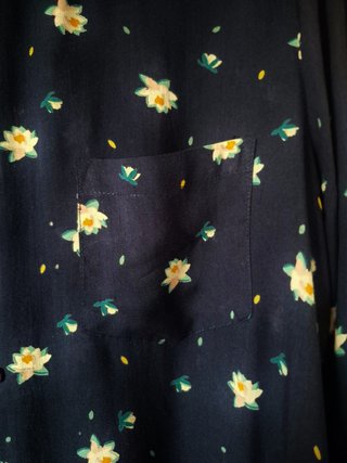 Camisa estampada Unit azul mujer