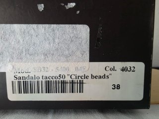 Sandalias Maliparmi (Firma Italiana) T.38 Marrón M