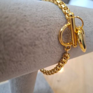Pulsera Corazón Acero Inoxidable Dama