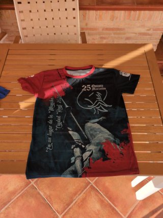 Camiseta deportiva azul Carrera Urbana