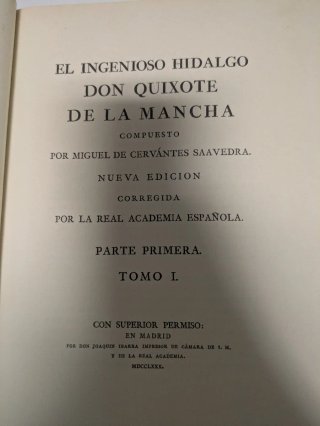 Edición coleccionista Don Quijote, parte I
