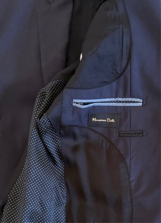 Traje Massimo Dutti Azul Marino