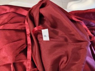 Vestido largo rojo elegante talla XL