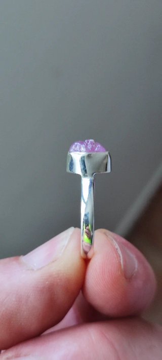 Anillo de Plata y Rubí.