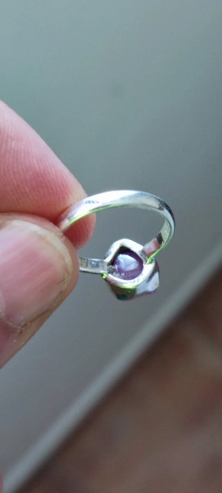 Anillo de Plata y Rubí.