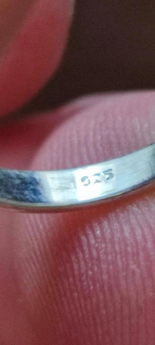 Anillo de Plata y Rubí.