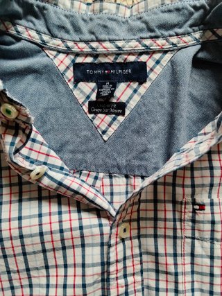 Camicia Tommy Hilfiger a Quadri Taglia M