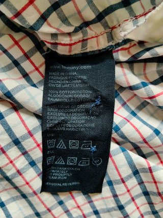 Camicia Tommy Hilfiger a Quadri Taglia M
