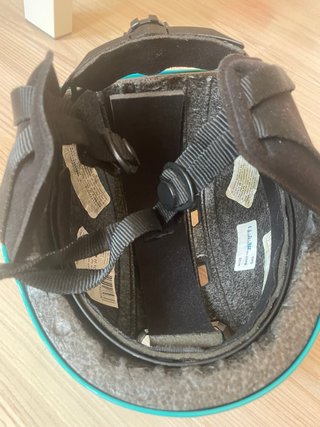 Casco de esquí infantil turquesa