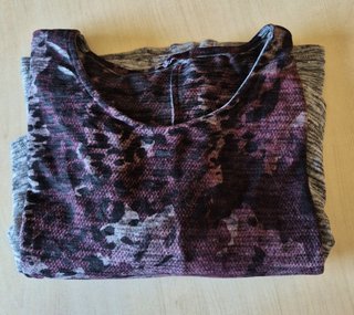 Vestido estampado mujer morado y gris