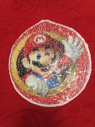 Camiseta Super Mario manga larga roja