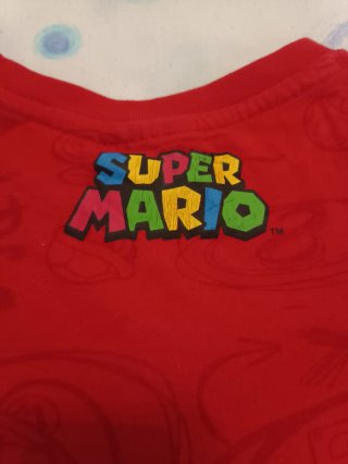 Camiseta Super Mario manga larga roja