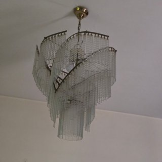 Lámpara de techo de cristal
