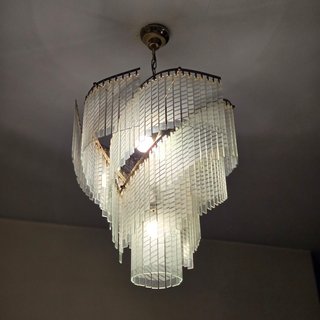 Lámpara de techo de cristal