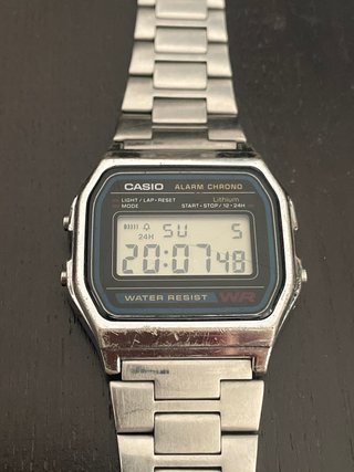 Casio A158W Reloj Digital Plata