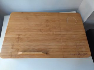 Tavolino pieghevole in bambù per divano/letto