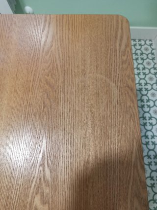 Mesa de fresno cuadrada 80x80