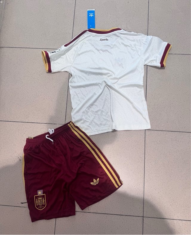 Conjunto Adidas España Blanco/Granate 18 22 24 26