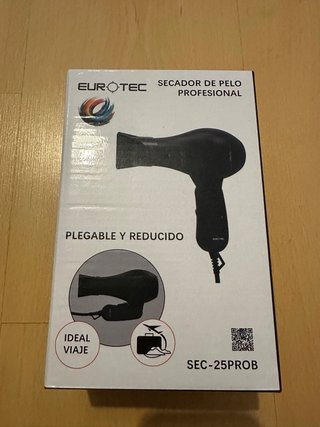 Secador de pelo EUROLUPS plegable negro
