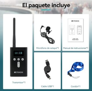 Retekess T130P T131P Sist.Radioguía + MALETÍN 32 R
