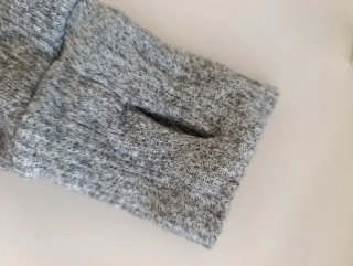 Jersey Stradivarius gris cuello redondo S