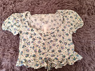 Top High Spirits floral talla única