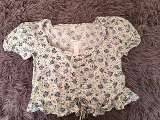 Top High Spirits floral talla única