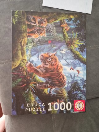 Puzzle Educa 1000 Piezas Tigres Selva