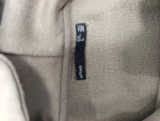 Sudadera croped capucha color caqui